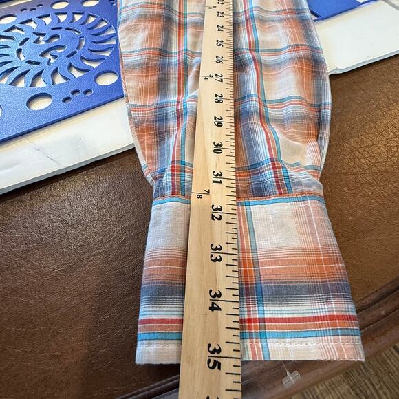 Wrangler Western Snap Shirt XL Plaid Pearl Snap Cowboy Rodeo - Picture 6 of 8